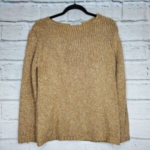 Baldini Sweater Brown Knit Long Sleeve Womens Size Medium